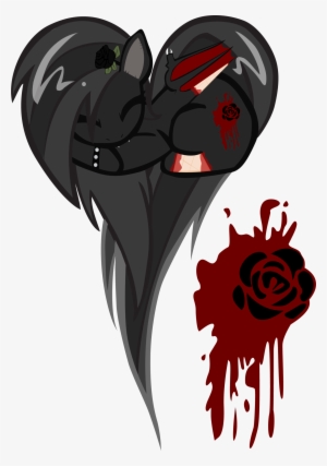 Vector Royalty Free Library Blood Rose Oc Pony By Pyrestriker - Emo My Little Pony