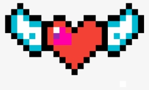 El Corazón Con Alas - Pixel Bilder Malen Herz