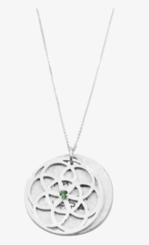 Seed Of Life Necklace Diamond Or Erinite - Locket