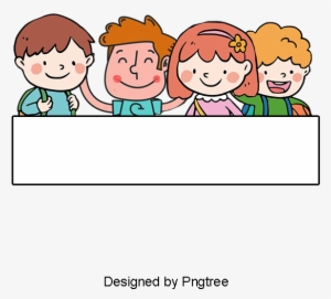 Border Cartoon Cute Children, Cartoon, Lovely, Child - Child