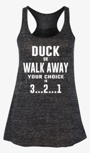 Ford Mustang With Grill Bottom Print Ladies Flowy Racerback