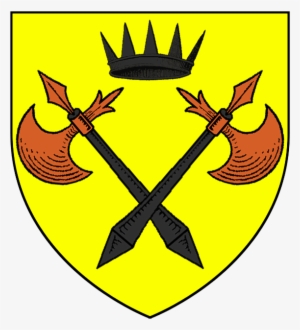 Coat Of Arms, Two Rusted Longaxes With Black Shafts - Game Of Thrones Dustin