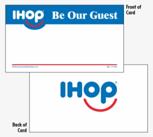 Printed In Ihop Blue And Red - Ihop Gift Card