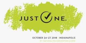 2018 National Ffa Convention & Expo Theme Logo - Just One Ffa