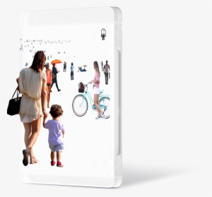 Cutout People From All Walks Of Life Coming Together - Girl