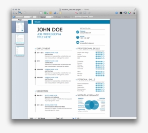 Fancy Resume Templates Word Resume Template Download - Mac Pages Template