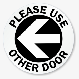 Please Use Other Door Left Arrow Decal - Don't Tread On Me Throw Blanket