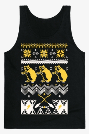 Hogwarts Ugly Christmas Sweater - Hufflepuff Christmas Sweater