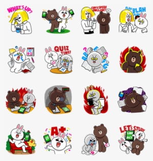 Let's Study With Line Dict - Line Sticker Study
