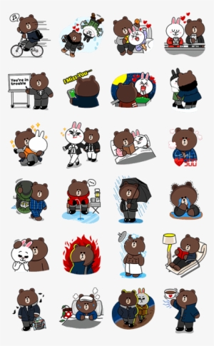 How To Get Free Line Stickers Via Register Phone Number - Brown And Cony My Love From The Star
