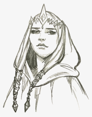 Clipart - Line Art Elf