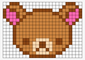 Korilakkuma Perler Bead Pattern / Bead Sprite - Pixel Art Halloween Chat