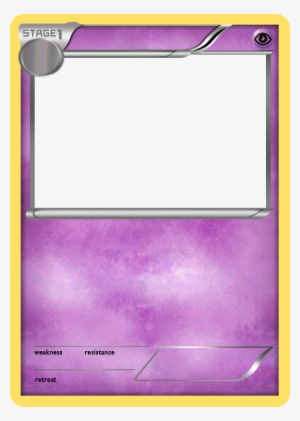 Bw Psychic Stage 1 Pokemon Card Blank By The-ketchi - Blank Pokemon Card Poison