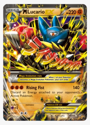 Containing More Than 110 New Cards, Xy Furious Firsts - Mega Lucario Card