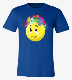 Emoji Flower Cute Face Emojis Flowery Crown T Shirt - Boo Y All Shirt