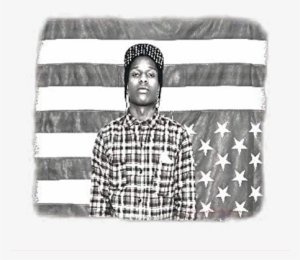 Asap Mob Rocky Flag - Harlem Boy Stars Flag Stoned Hat / Mens, Grey, White,