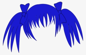 Hairstyles Clipart Crazy Wig - Blue Hair Clip Art