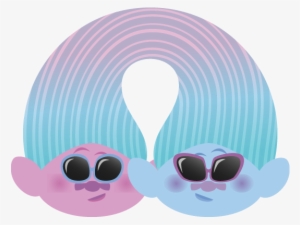 Dreamworks Trolls Animated Messaging Sticker - Double The Hugs Satin And Chenille