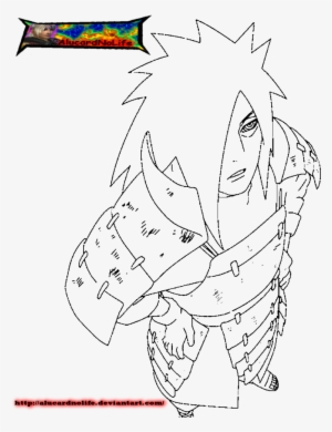 Madara Uchiha Lineart By - Uchiha Clan