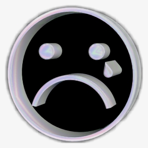 Sad Sc Snapchat Sticker Emoji Face Tumblr Holo - Research