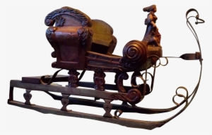 Antique Children S Child Sleigh Wooden Hand - Sled