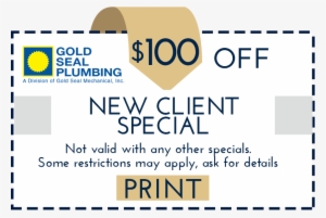 Special Offers From Gold Seal Plumbing - Gold Seal Plumbing