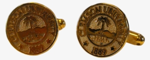 Clemson University Gold Seal Cufflinks - Bronze