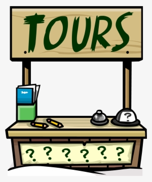 Tour Booth - Club Penguin Tour Guide Stand