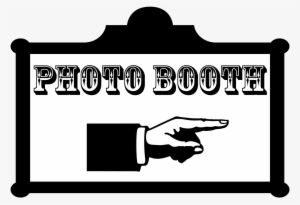 Vector Black And White Library Photo Booth Clipart - Booth Clip Art Free