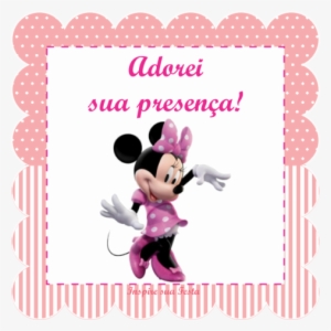 Saia Para Cupcake - Minnie Mouse