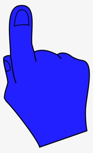 Vector Clip Art - يد تشير كرتون