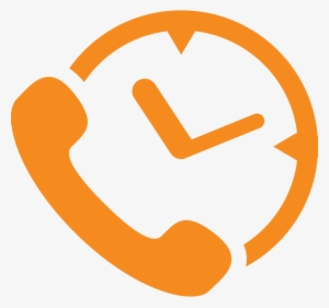 Horario De Atencion Png - Png Phone And Time Icon Blue