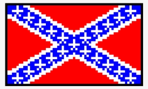 Confederate Flag - Confederate Flag Pixel Art