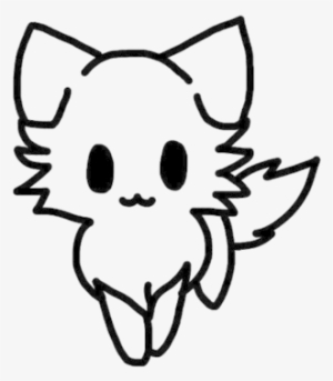 Kawaii Kitty Transparent Lineart By Nimitsu-d65b2hz - Cute Kitten Line Art