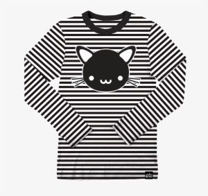 Kawaii Cat Striped T-shirt - Guess Jeans X Asap Rocky T Shirt