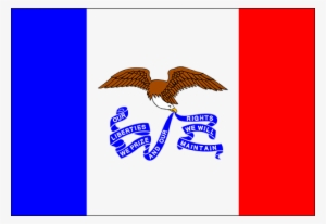 Iowa Flag State America Usa Us Iowa Iowa I - Illinois State Flags Color