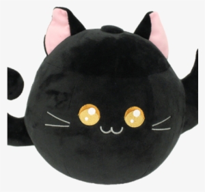 Cute Black Kitty Tea Pot Plush Toy - Transparent Cat Plushie