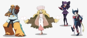 The Elite Four Of The Unova Region - Elite Four Pokemon Trainers