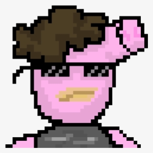 Pixel Peppa Dangerous Pig - Pixel