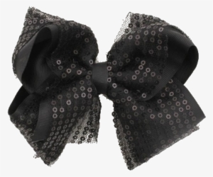 Jumbo Sequin Hair Bow - Scarf