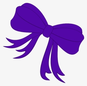 Tilted Bow Clip Art At Clker - Purple Bow Clip Art