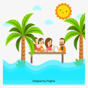 Cartoon Simple Family Travel Design, Cartoon, Hand-painted, - Design