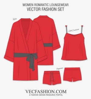 Women Romantic Loungewear Fashion Flat - Pattern