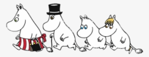Moomin Family Walking - Moomin Background