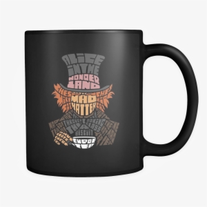 Mad Hatter Typography Mug - 7 Billion Smiles Quotes