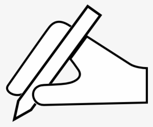 How To Set Use White Hand Pen Icon Clipart
