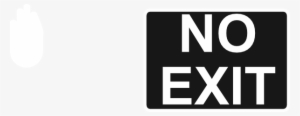 No Exit Sign Svg Clip Arts 600 X 233 Px