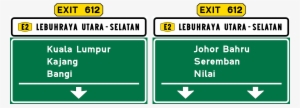 E6 Exit 612 Nilai Utara 250 M - Metre