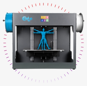 Leonardo's Vitruvius In Craftbot 3d Printer - Craftbot 3