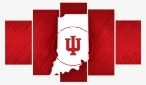Hd Printed Indiana University-hoosiers Logo 5 Pieces - Indiana University